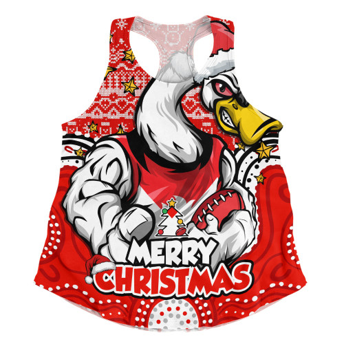 Sydney Swans Women Racerback Singlet Ugly Christmas Knit Patterns Vintage Jersey