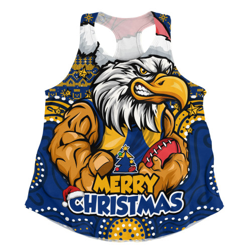 West Coast Eagles Women Racerback Singlet Ugly Christmas Knit Patterns Vintage Jersey