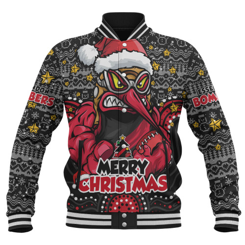 Essendon Baseball Jacket Ugly Christmas Knit Patterns Vintage Jersey