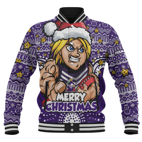 Fremantle Baseball Jacket Ugly Christmas Knit Patterns Vintage Jersey