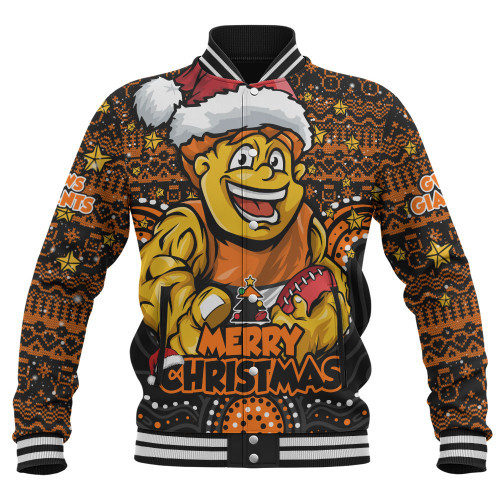 GWS GIANTS Baseball Jacket Ugly Christmas Knit Patterns Vintage Jersey