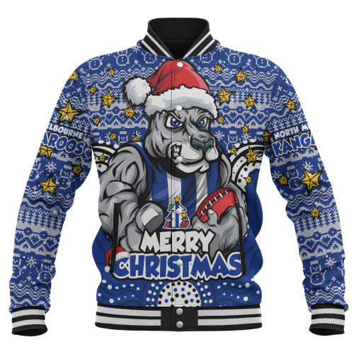 North Melbourne Baseball Jacket Ugly Christmas Knit Patterns Vintage Jersey