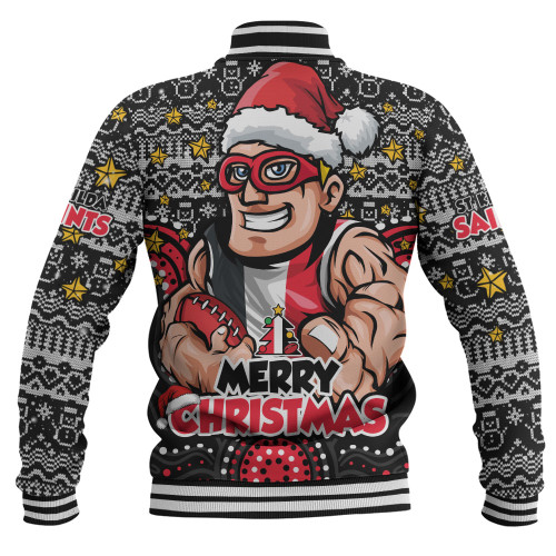 St Kilda Baseball Jacket Ugly Christmas Knit Patterns Vintage Jersey