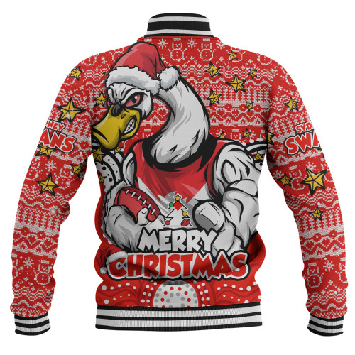 Sydney Swans Baseball Jacket Ugly Christmas Knit Patterns Vintage Jersey