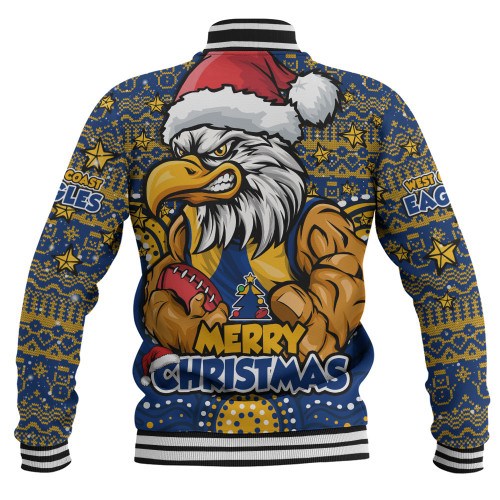 West Coast Eagles Baseball Jacket Ugly Christmas Knit Patterns Vintage Jersey