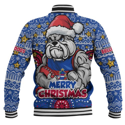 Western Bulldogs Baseball Jacket Ugly Christmas Knit Patterns Vintage Jersey