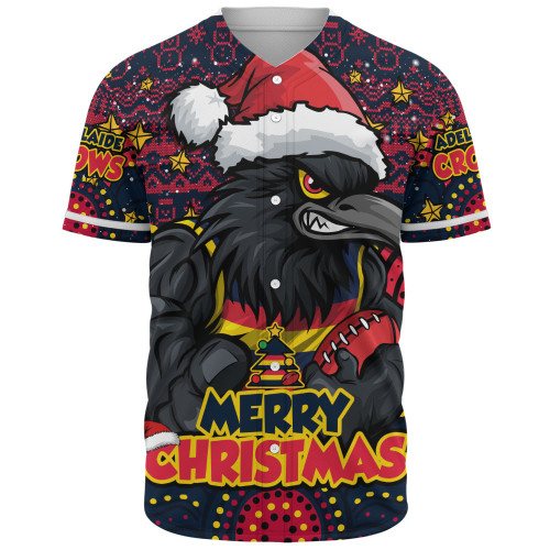 Adelaide Crows Baseball Shirt Ugly Christmas Knit Patterns Vintage Jersey