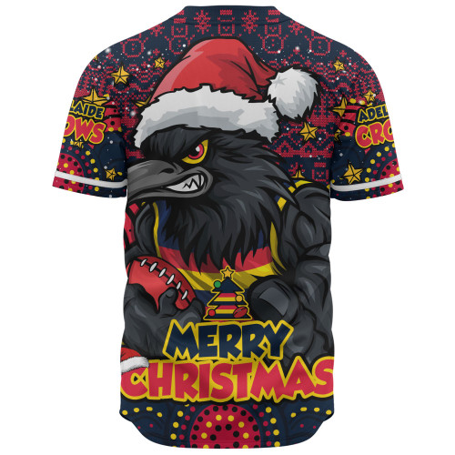 Adelaide Crows Baseball Shirt Ugly Christmas Knit Patterns Vintage Jersey