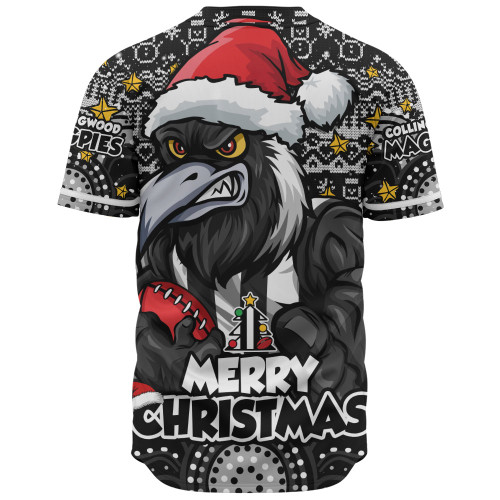 Collingwood Baseball Shirt Ugly Christmas Knit Patterns Vintage Jersey
