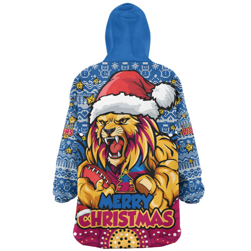 Brisbane Lions Snug Hoodie Ugly Christmas Knit Patterns Vintage Jersey
