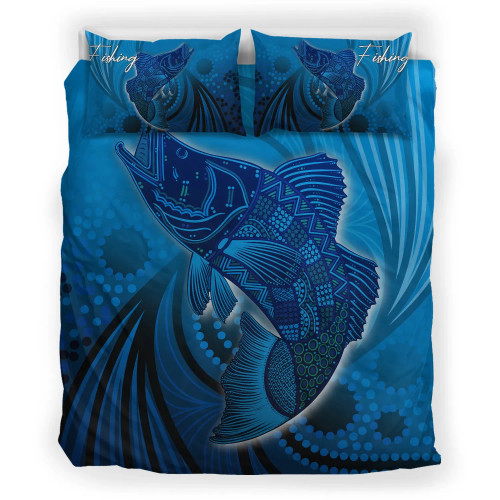 Australia Aboriginal Bedding Set - Fish Dreaming Paintings