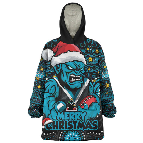 Port Adelaide Snug Hoodie Ugly Christmas Knit Patterns Vintage Jersey