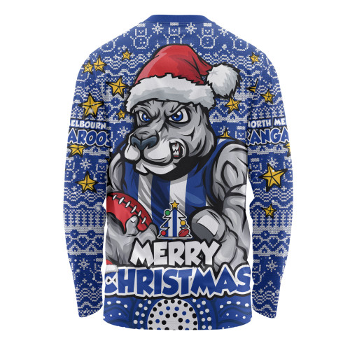 North Melbourne Long Sleeve T-shirt Ugly Christmas Knit Patterns Vintage Jersey
