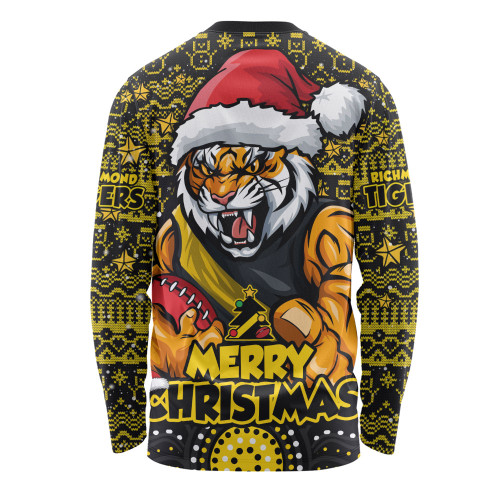 Richmond Long Sleeve T-shirt Ugly Christmas Knit Patterns Vintage Jersey
