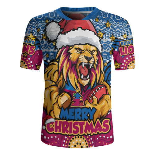 Brisbane Lions Rugby Jersey Ugly Christmas Knit Patterns Vintage Jersey