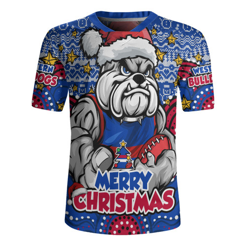 Western Bulldogs Rugby Jersey Ugly Christmas Knit Patterns Vintage Jersey