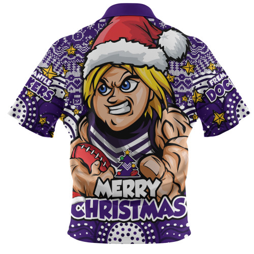 Fremantle Zip Polo Shirt Ugly Christmas Knit Patterns Vintage Jersey