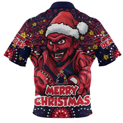 Melbourne Zip Polo Shirt Ugly Christmas Knit Patterns Vintage Jersey