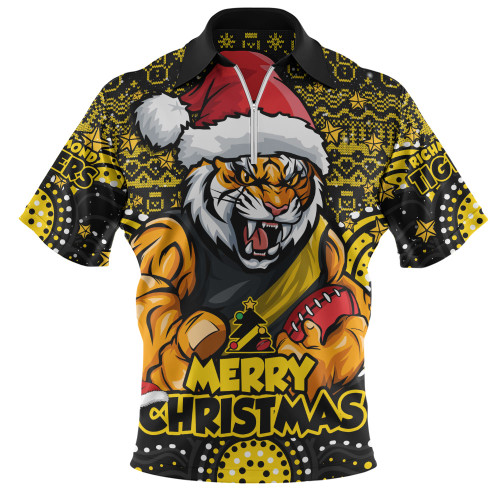 Richmond Zip Polo Shirt Ugly Christmas Knit Patterns Vintage Jersey