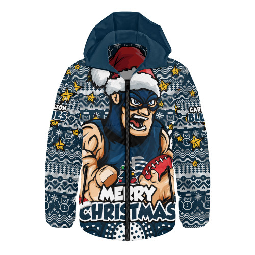 Carlton Hooded Padded Jacket Ugly Christmas Knit Patterns Vintage Jersey