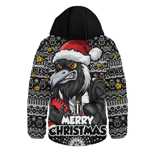 Collingwood Hooded Padded Jacket Ugly Christmas Knit Patterns Vintage Jersey