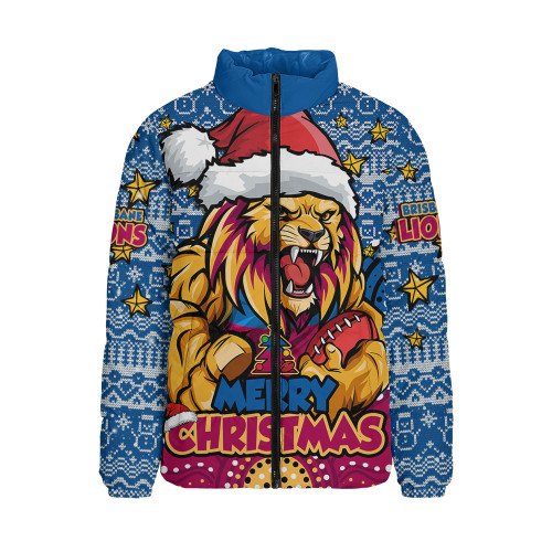 Brisbane Lions Padded Jacket Ugly Christmas Knit Patterns Vintage Jersey
