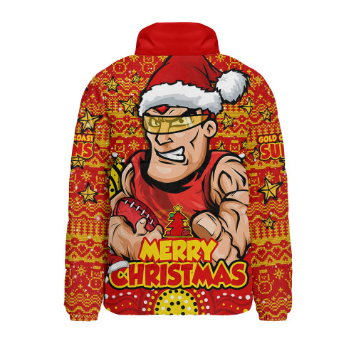 Gold Coast SUNS Padded Jacket Ugly Christmas Knit Patterns Vintage Jersey