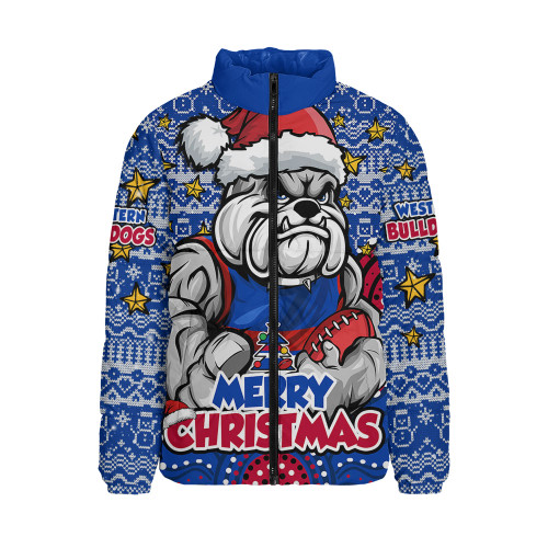 Western Bulldogs Padded Jacket Ugly Christmas Knit Patterns Vintage Jersey