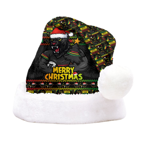 Penrith Panthers Christmas Hat Merry Christmas Tough Edition