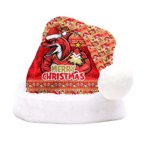 Redcliffe Dolphins Christmas Hat Merry Christmas Tough Edition