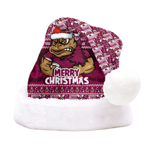 Queensland Maroons Christmas Hat Merry Christmas Tough Edition