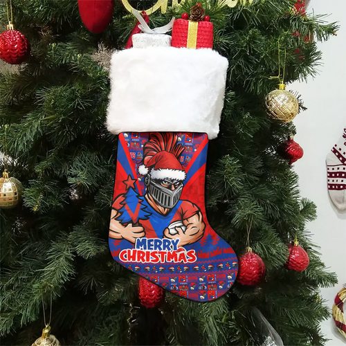 Newcastle Knights Christmas Stocking Merry Christmas Tough Edition