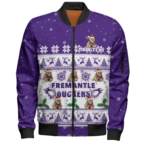 Fremantle Bomber Jacket Special Ugly Christmas Holiday Footy Fans