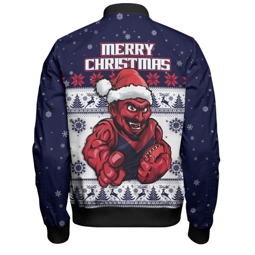 Melbourne Bomber Jacket Special Ugly Christmas Holiday Footy Fans