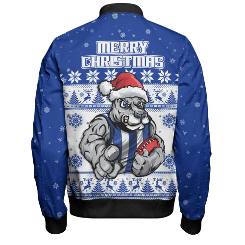 North Melbourne Bomber Jacket Special Ugly Christmas Holiday Footy Fans