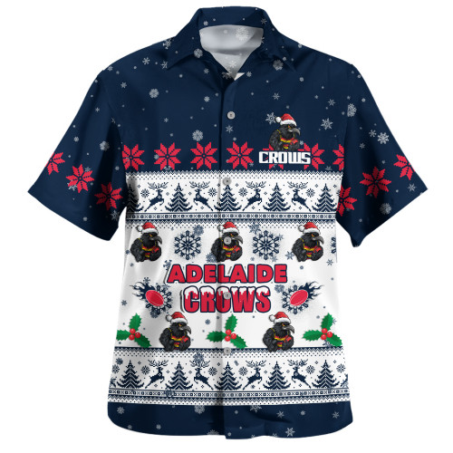 Adelaide Crows Hawaiian Shirt Special Ugly Christmas Holiday Footy Fans