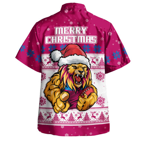 Brisbane Lions Hawaiian Shirt Special Ugly Christmas Holiday Footy Fans