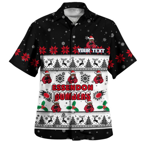 Essendon Hawaiian Shirt Special Ugly Christmas Holiday Footy Fans