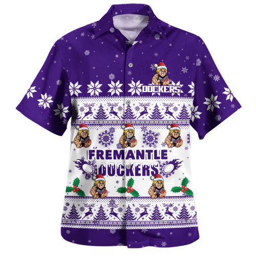 Fremantle Hawaiian Shirt Special Ugly Christmas Holiday Footy Fans