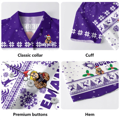 Fremantle Hawaiian Shirt Special Ugly Christmas Holiday Footy Fans