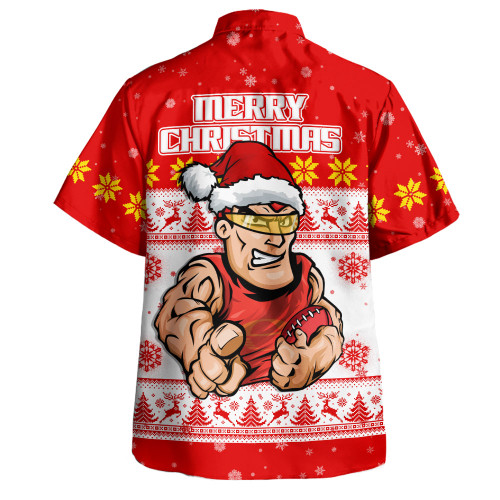 Gold Coast SUNS Hawaiian Shirt Special Ugly Christmas Holiday Footy Fans