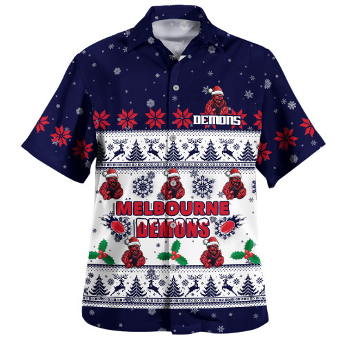 Melbourne Hawaiian Shirt Special Ugly Christmas Holiday Footy Fans