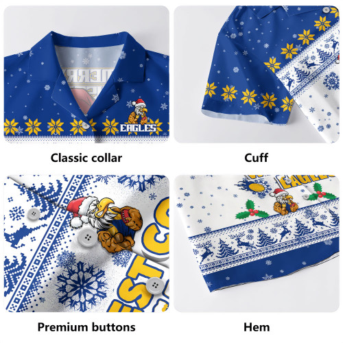 West Coast Eagles Hawaiian Shirt Special Ugly Christmas Holiday Footy Fans