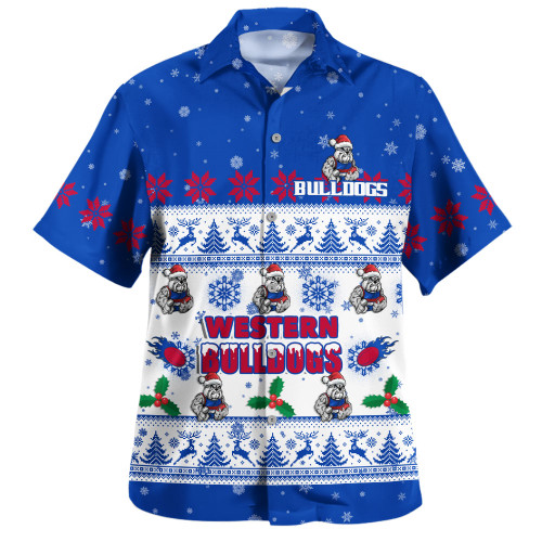 Western Bulldogs Hawaiian Shirt Special Ugly Christmas Holiday Footy Fans