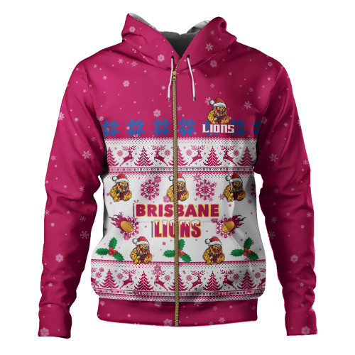 Brisbane Lions Hoodie Special Ugly Christmas Holiday Footy Fans
