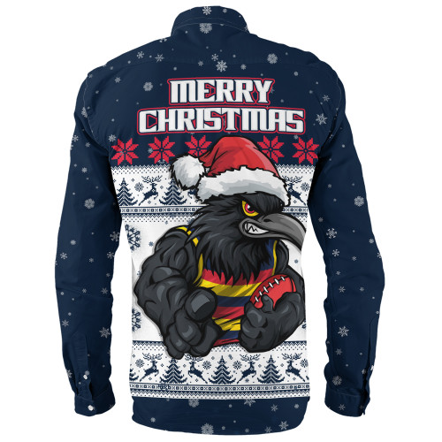 Adelaide Crows Long Sleeve Shirt Special Ugly Christmas Holiday Footy Fans