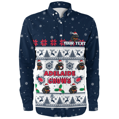 Adelaide Crows Long Sleeve Shirt Special Ugly Christmas Holiday Footy Fans