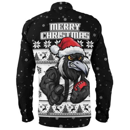 Collingwood Long Sleeve Shirt Special Ugly Christmas Holiday Footy Fans