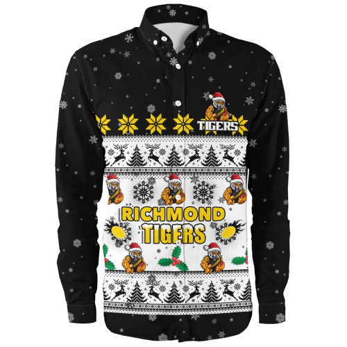 Richmond Long Sleeve Shirt Special Ugly Christmas Holiday Footy Fans