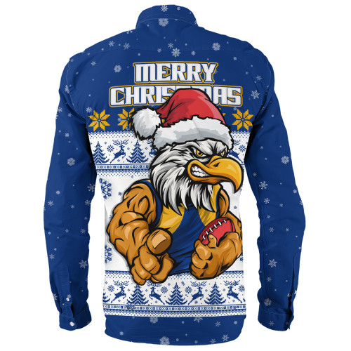 West Coast Eagles Long Sleeve Shirt Special Ugly Christmas Holiday Footy Fans